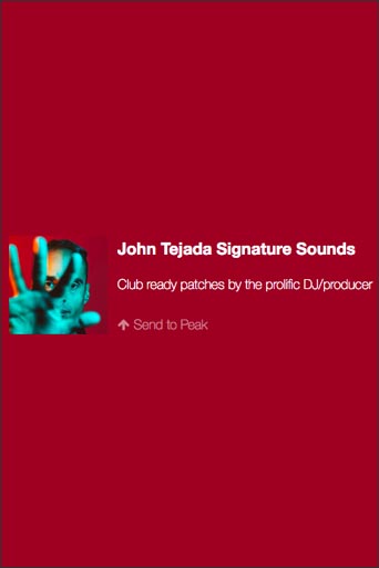 John Tejada Signature Sounds
